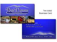 Business Card design for Rich Duncan Construction