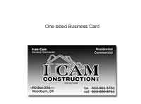 Business Card Design for ICAM Construction