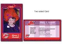 Business Card Design recreation for Red Hat Society