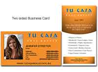 Business Card Design for TuCasa Real Estate